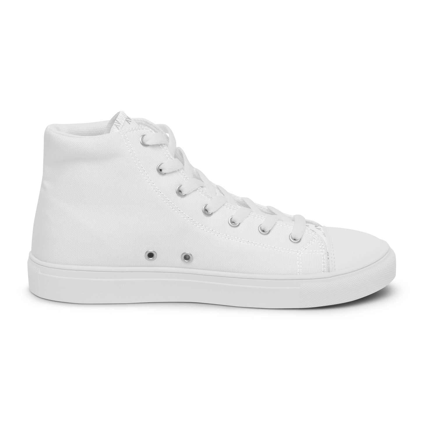 Men’s High Top Canvas Shoes | 'Cartovche Horus' (All White)