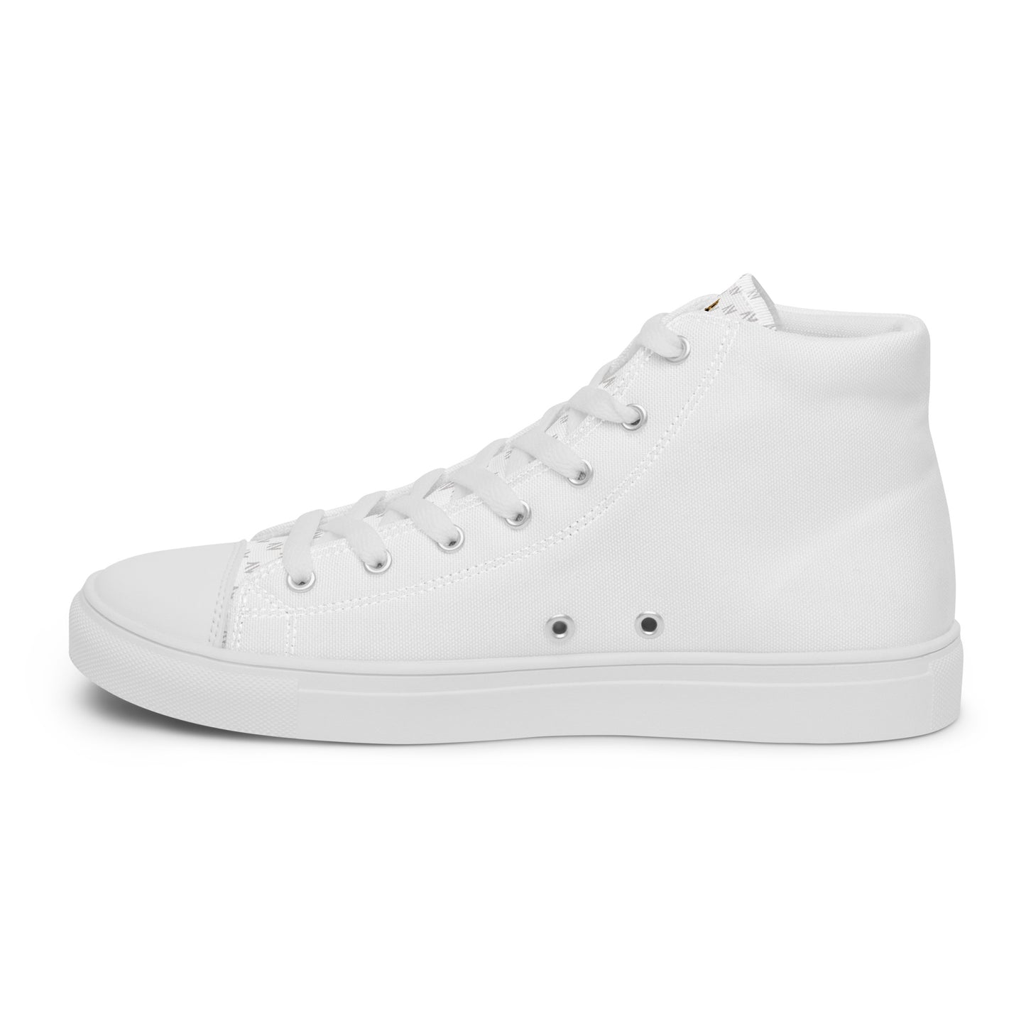 Men’s High Top Canvas Shoes | 'Cartovche Horus' (All White)
