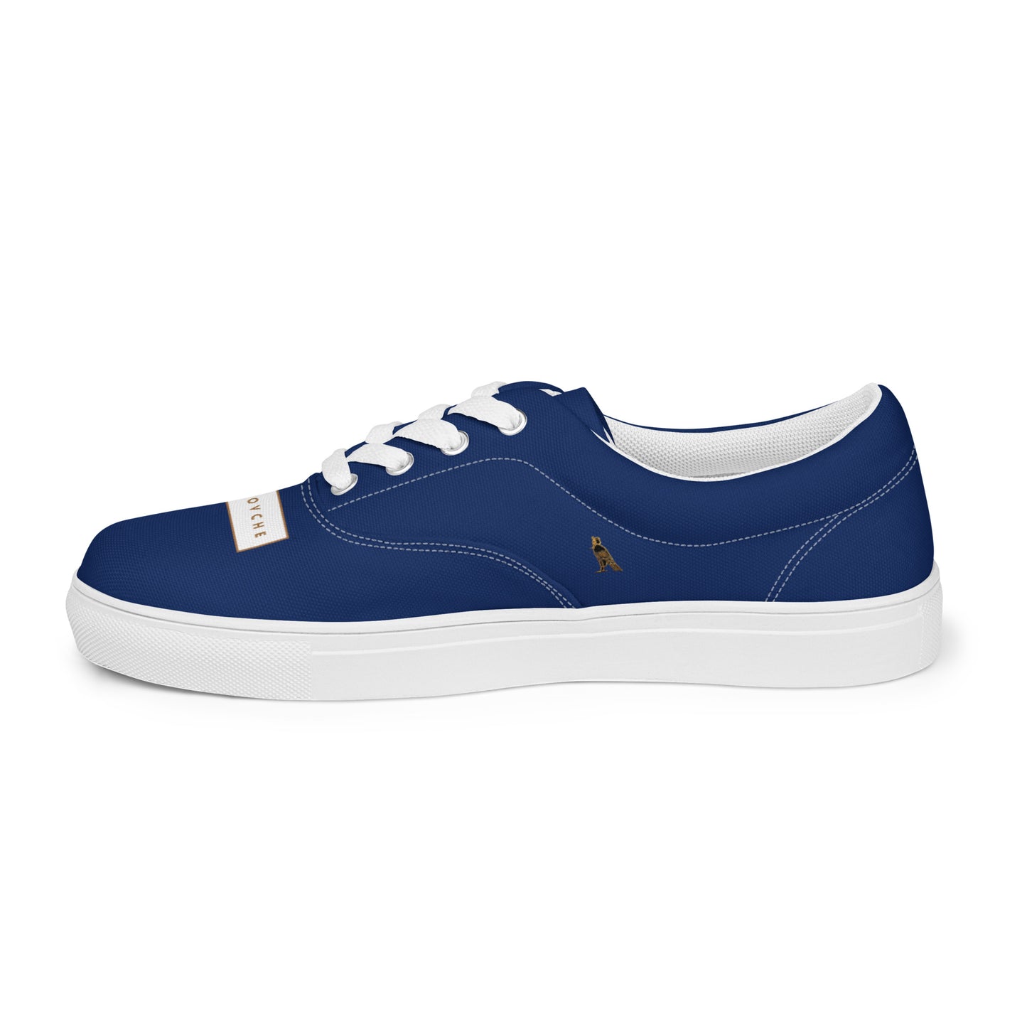 Men’s Lace-Up Canvas Shoes | 'Cartovche Osiris' (Navy & White)