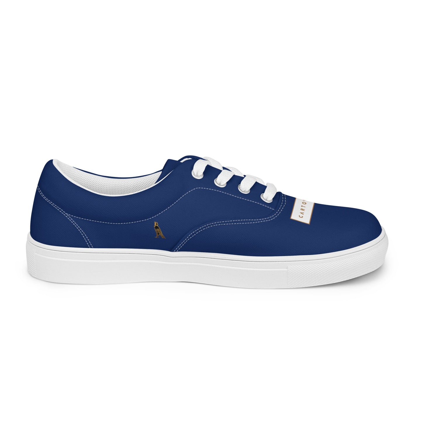 Men’s Lace-Up Canvas Shoes | 'Cartovche Osiris' (Navy & White)