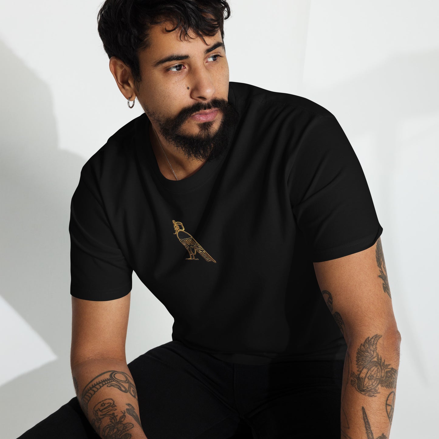 Men’s 100% Combed Ring-Spun Cotton Heavyweight Tee | Pharaoh Collection
