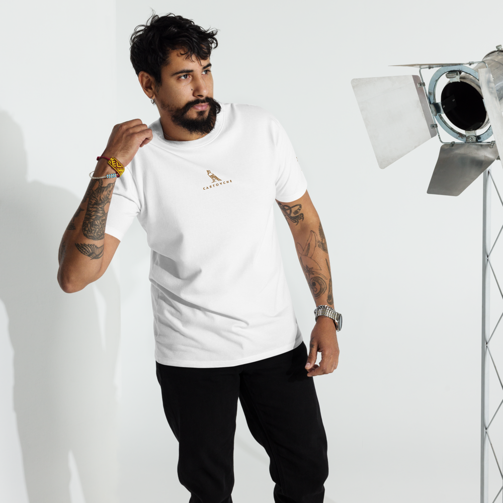 Men’s Embroidered 100% Cotton Heavyweight T-Shirt