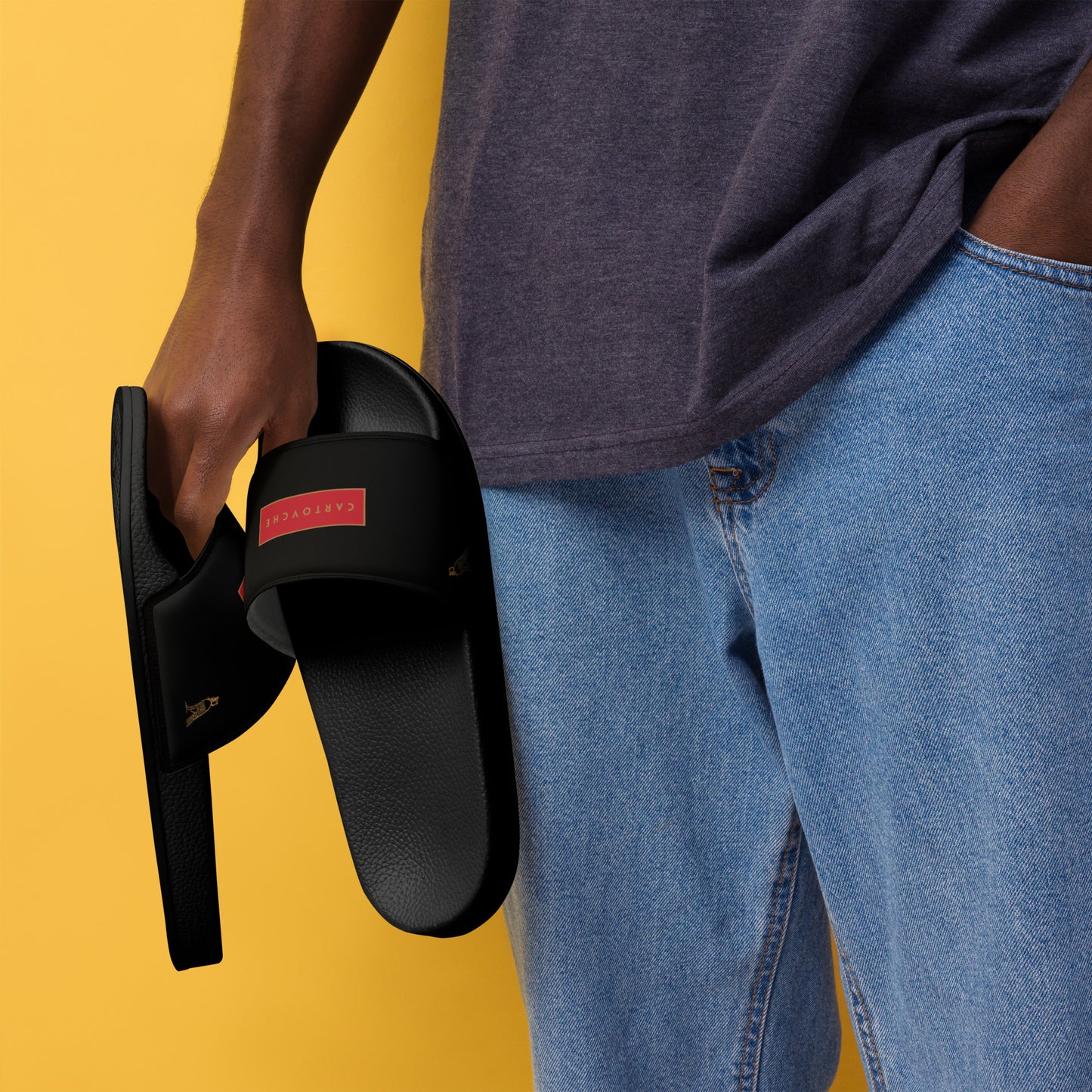 Men’s Slides | 'Cartovche Amon' Black (Red Label)