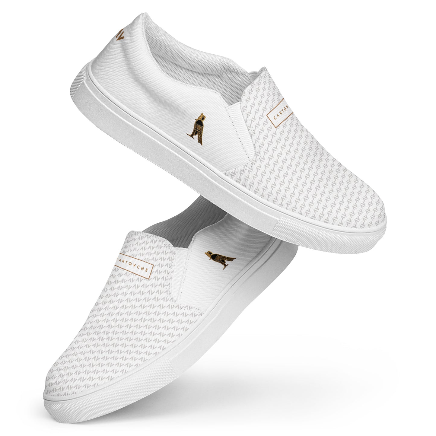 Men’s Slip-On Canvas Shoes | 'Cartovche Ramesses' (White)