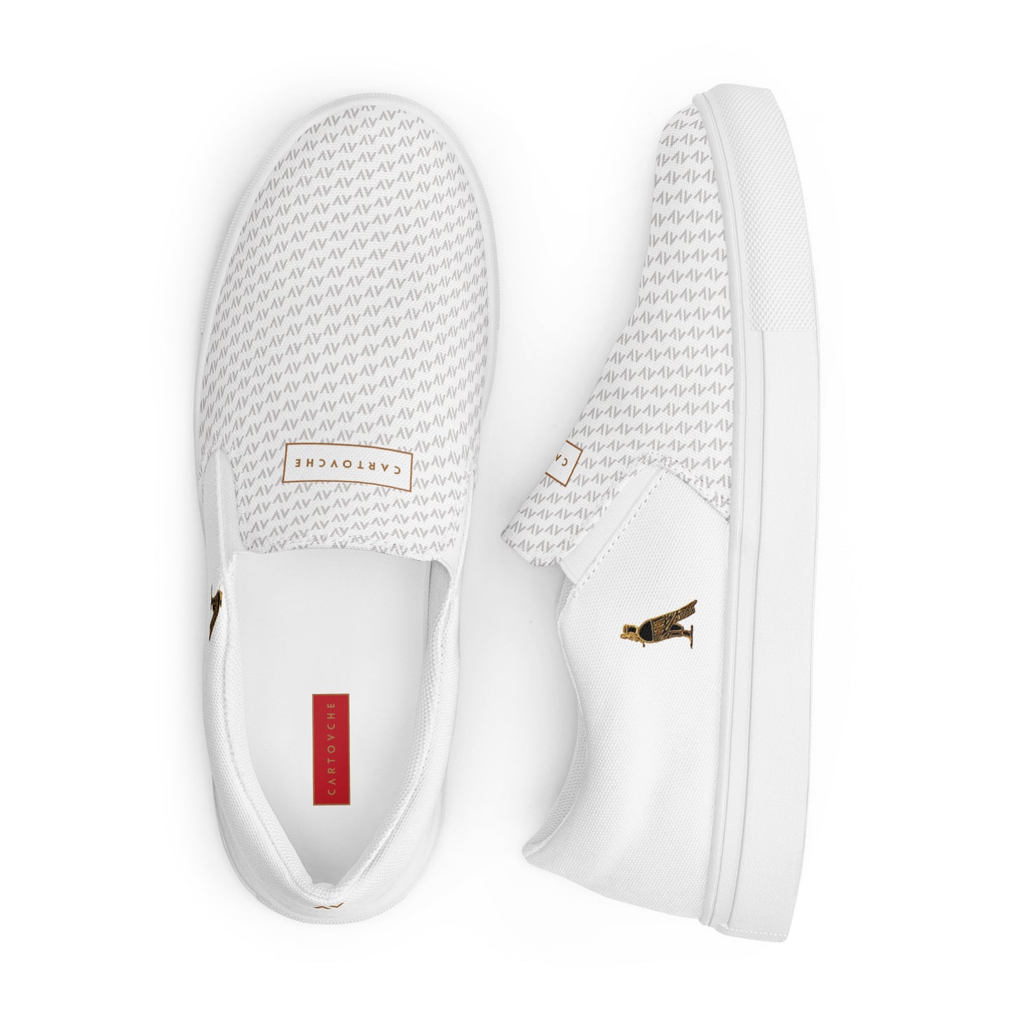 Men’s Slip-On Canvas Shoes | 'Cartovche Ramesses' (White)