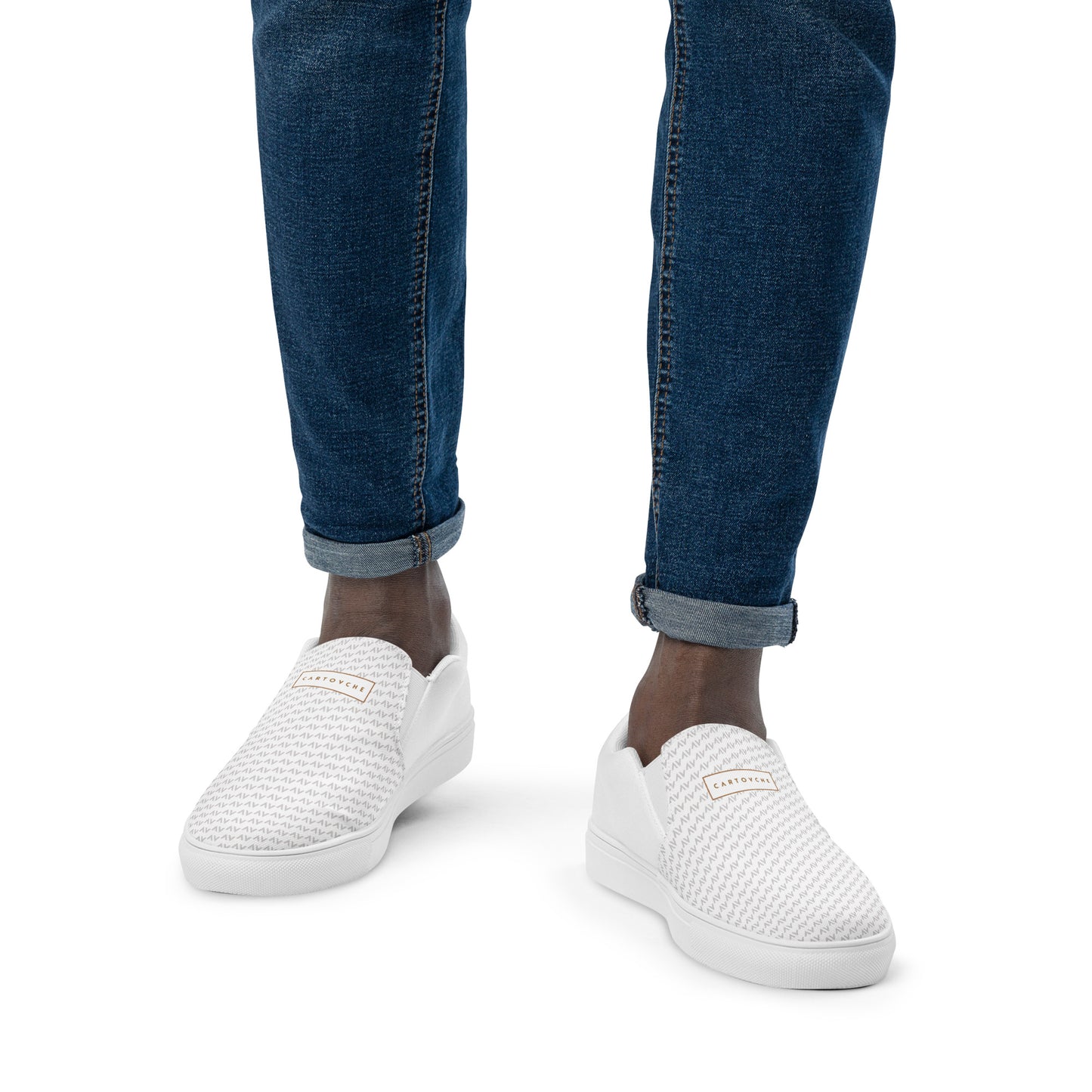Men’s Slip-On Canvas Shoes | 'Cartovche Ramesses' (White)