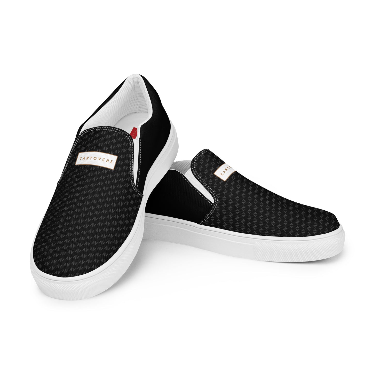 Men’s Slip-On Canvas Shoes | 'Cartovche Ramesses' (Black)