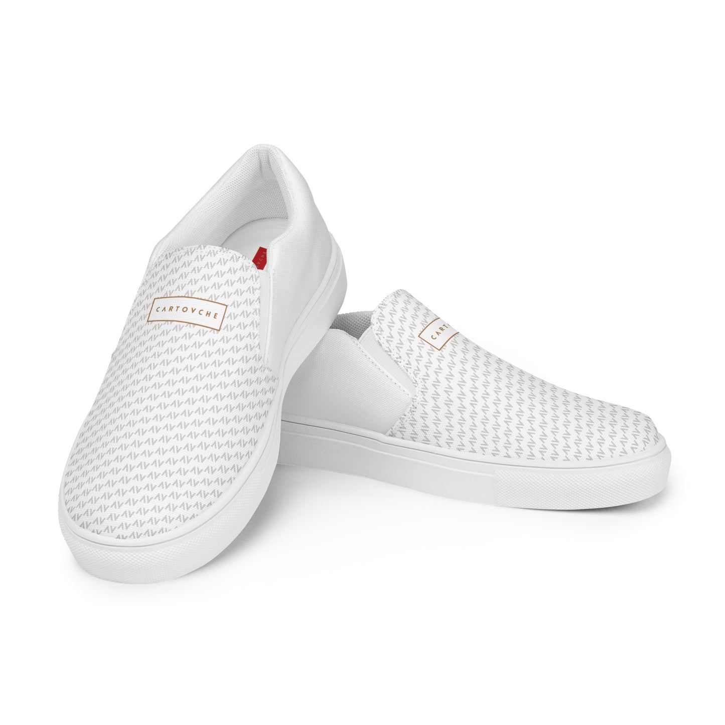 Men’s Slip-On Canvas Shoes | 'Cartovche Ramesses' (White)