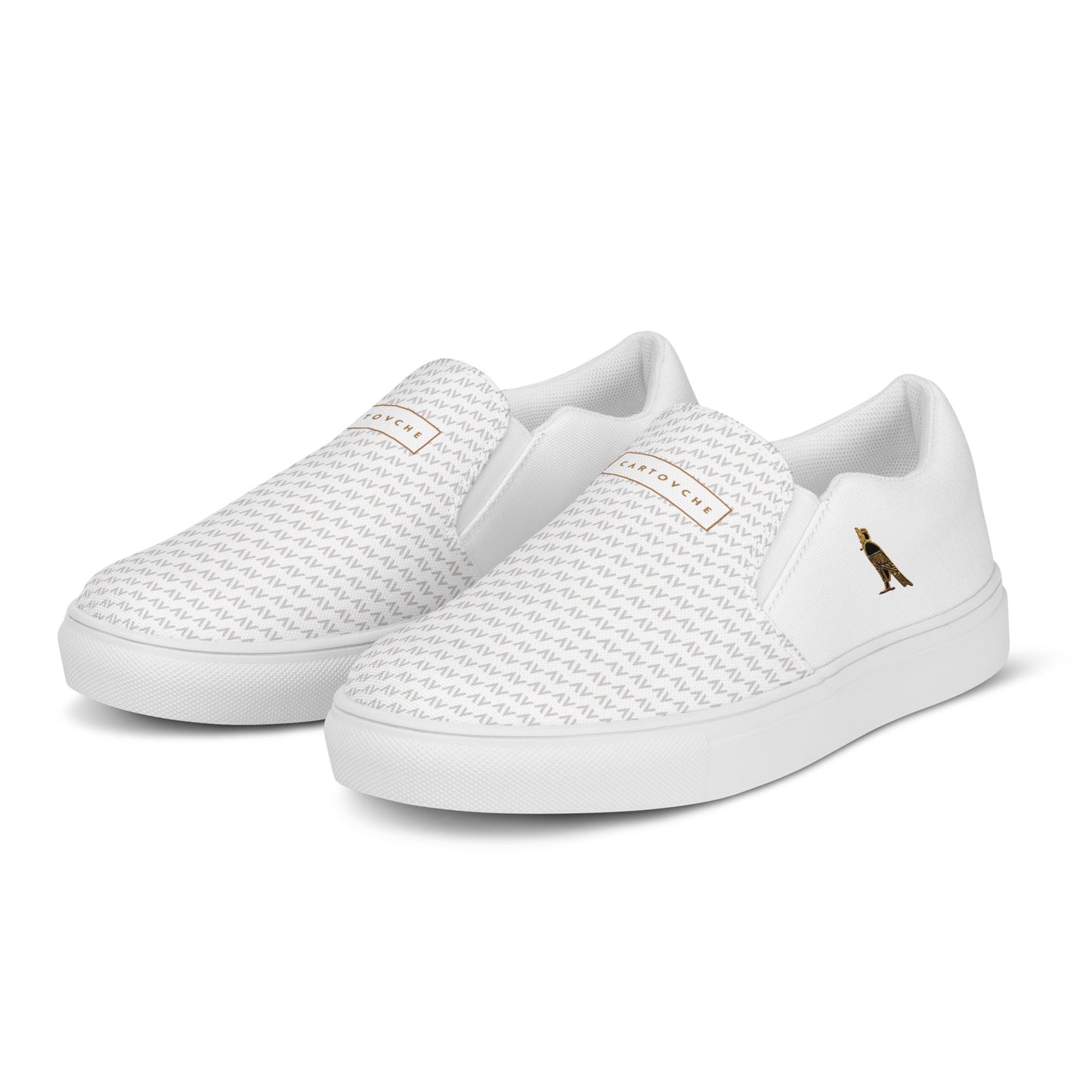 Men’s Slip-On Canvas Shoes | 'Cartovche Ramesses' (White)