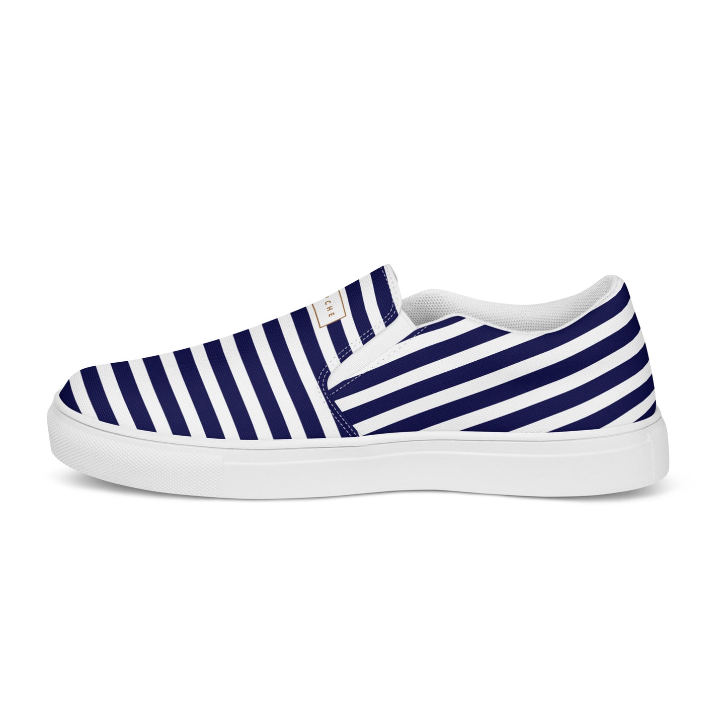 Men’s Slip-On Canvas Shoes | 'Cartovche Ramesses' (Blue & White Stripe)
