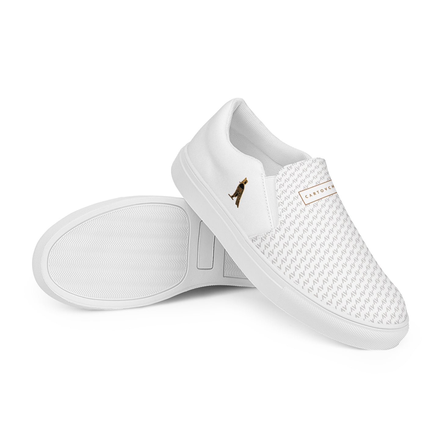 Men’s Slip-On Canvas Shoes | 'Cartovche Ramesses' (White)