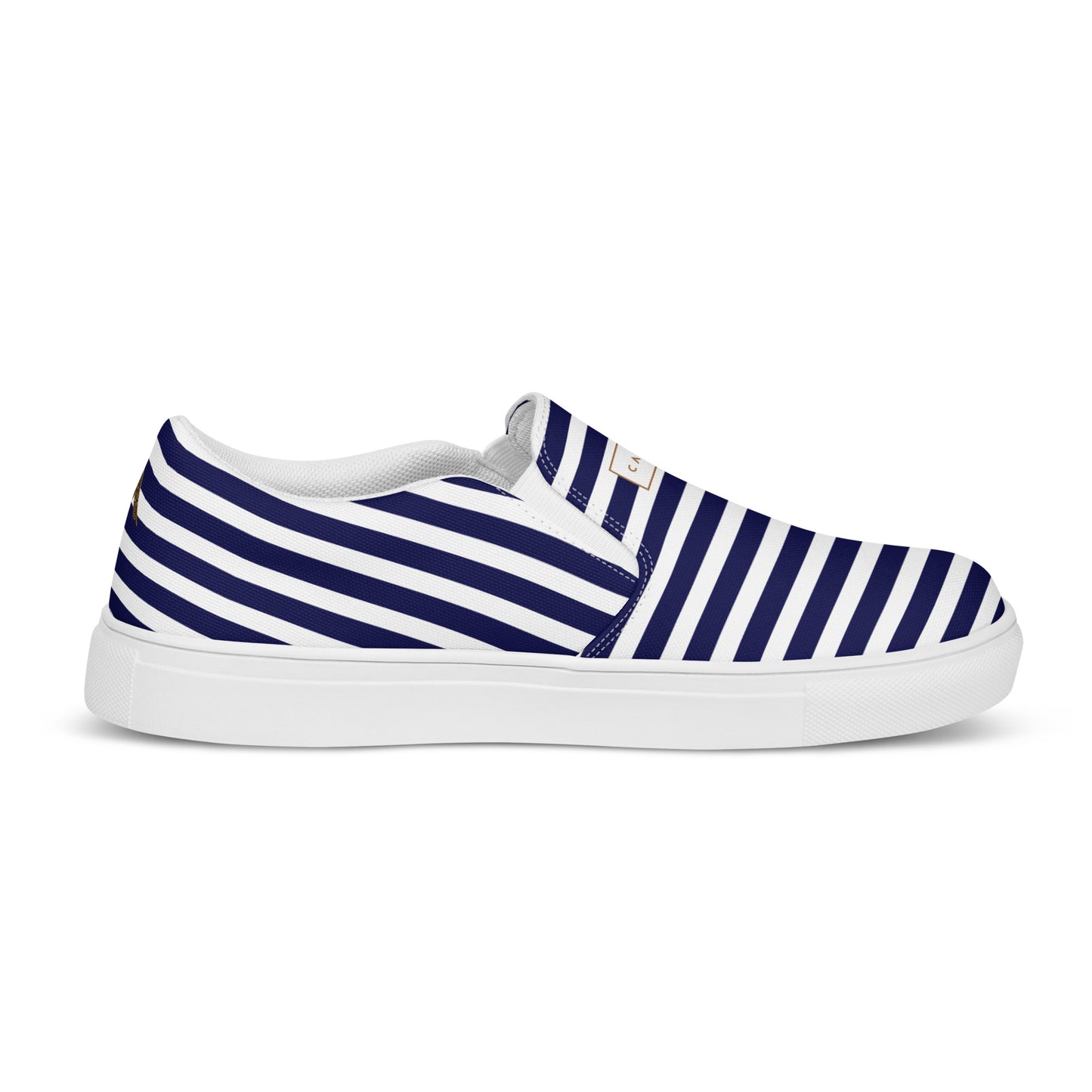 Men’s Slip-On Canvas Shoes | 'Cartovche Ramesses' (Blue & White Stripe)