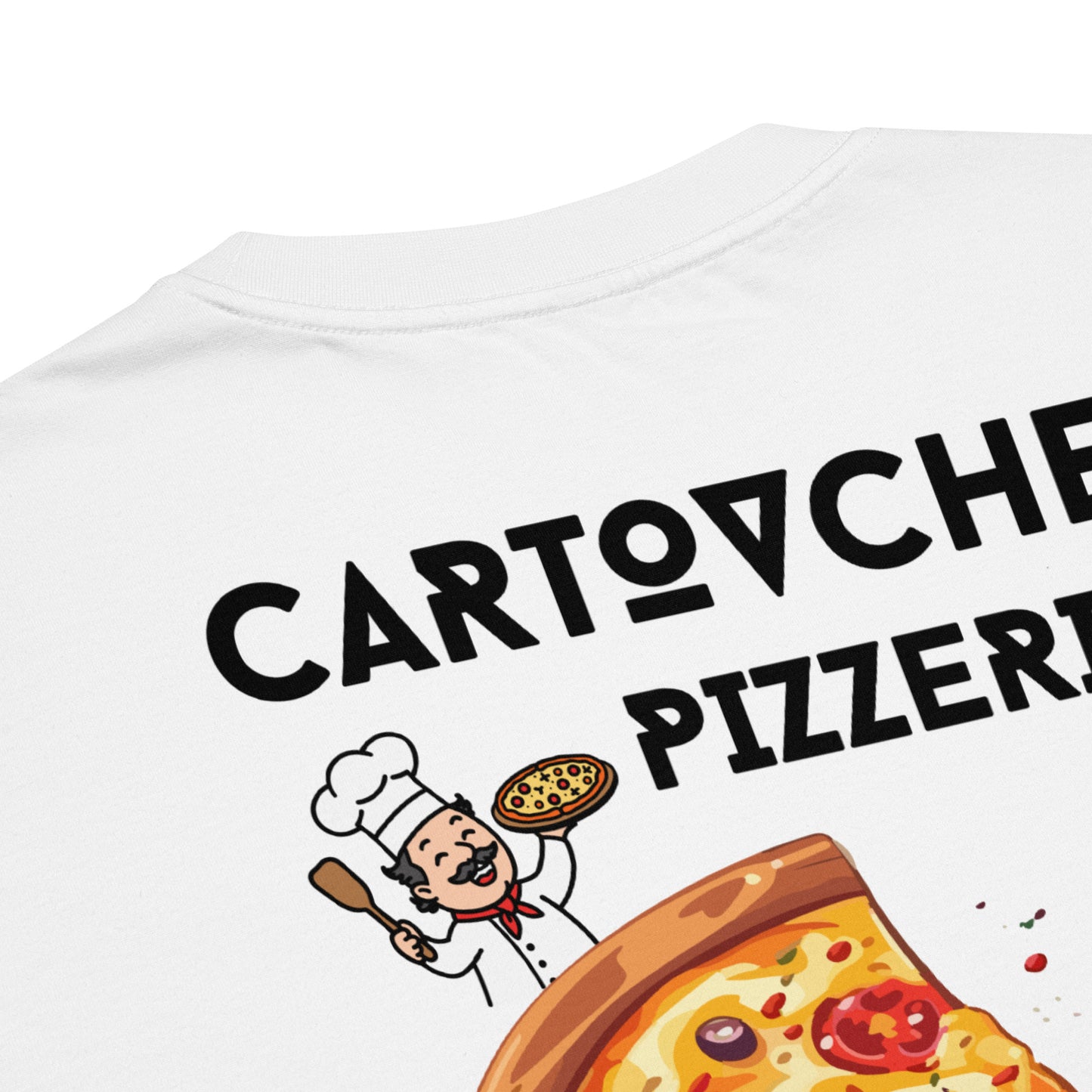 Oversized Heavyweight Cotton T-Shirt | Cartovche Pizzeria (Amalfi Coast)
