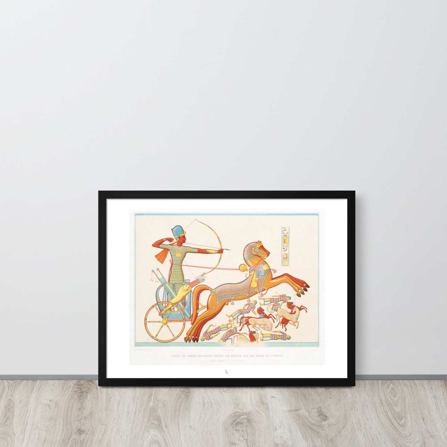'Ramesses II, Battle of Kadesh' | 24" x 18" Wood Framed Poster