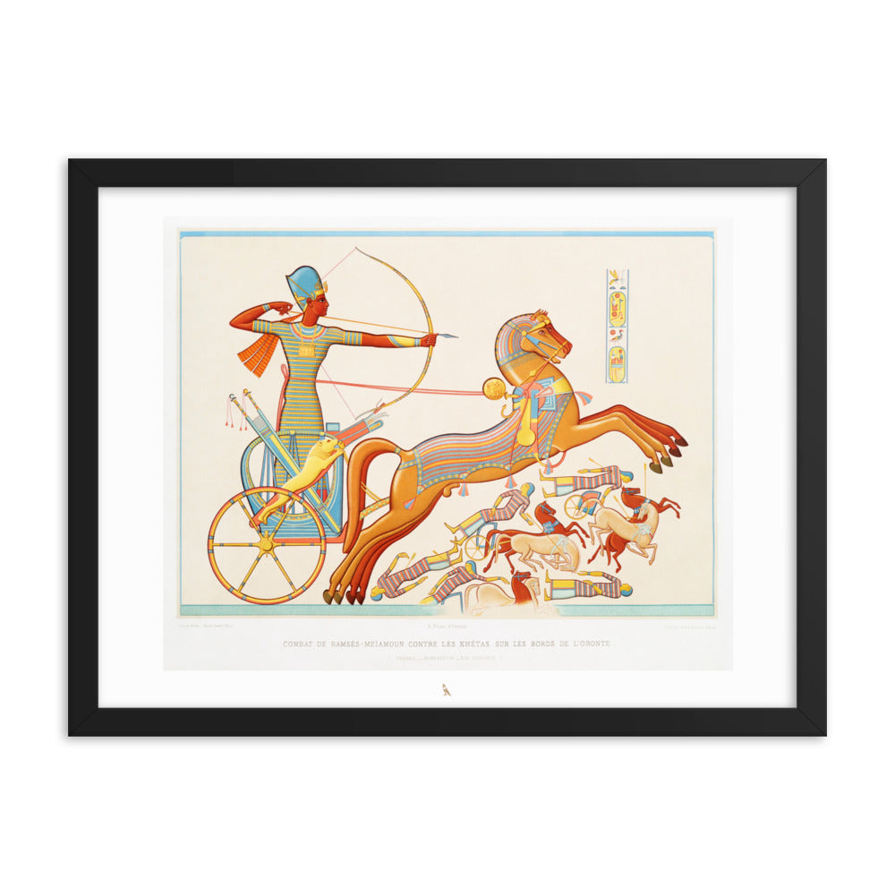 'Ramesses II, Battle of Kadesh' | 24" x 18" Wood Framed Poster