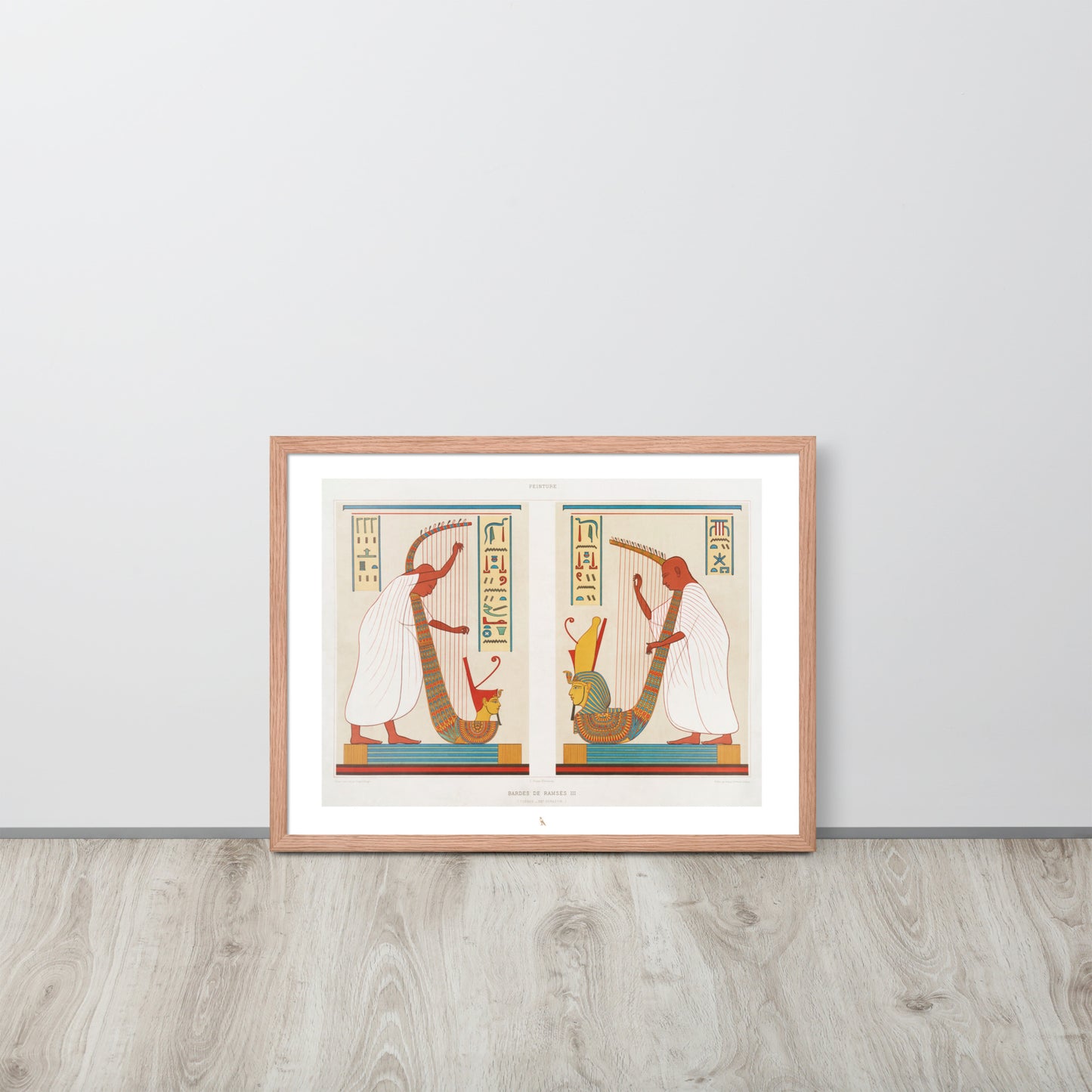 'Musicians of Pharaoh Ramesses III' | 24" x 18" Wood Framed Poster
