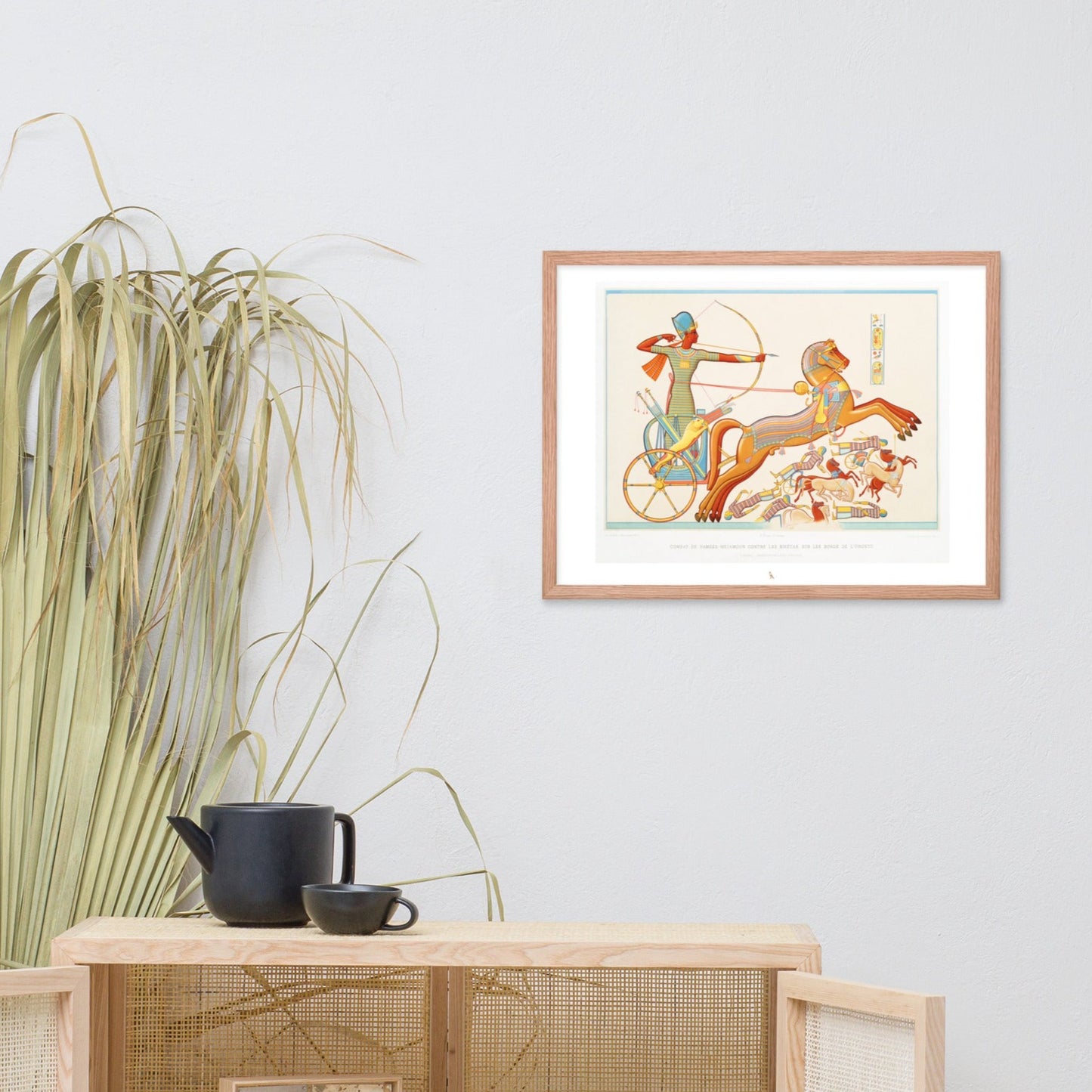 'Ramesses II, Battle of Kadesh' | 24" x 18" Wood Framed Poster