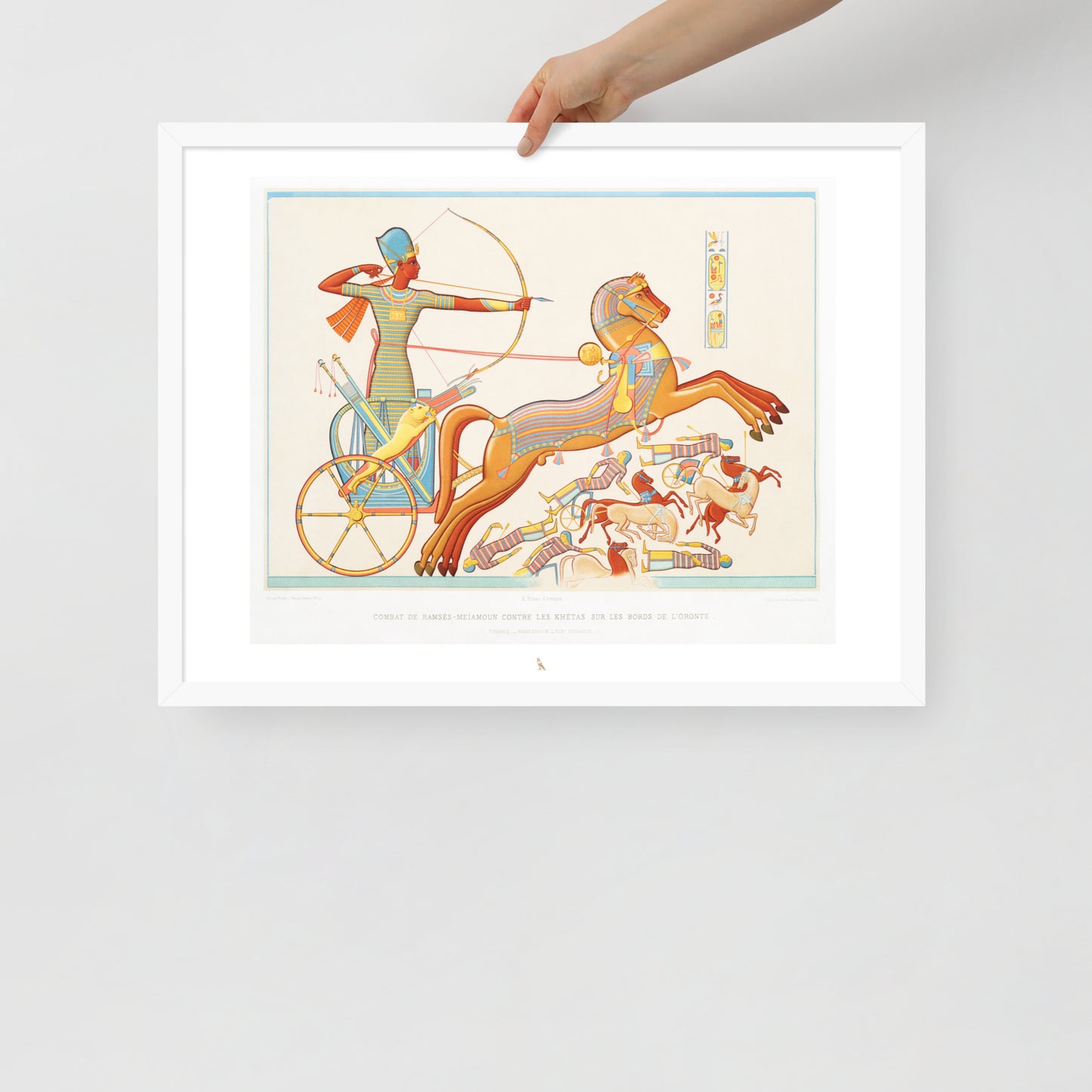 'Ramesses II, Battle of Kadesh' | 24" x 18" Wood Framed Poster