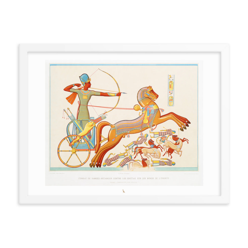 'Ramesses II, Battle of Kadesh' | 24" x 18" Wood Framed Poster