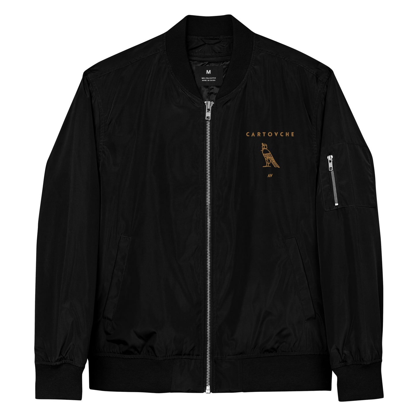 Cartovche Men's Embroidered Bomber Jacket