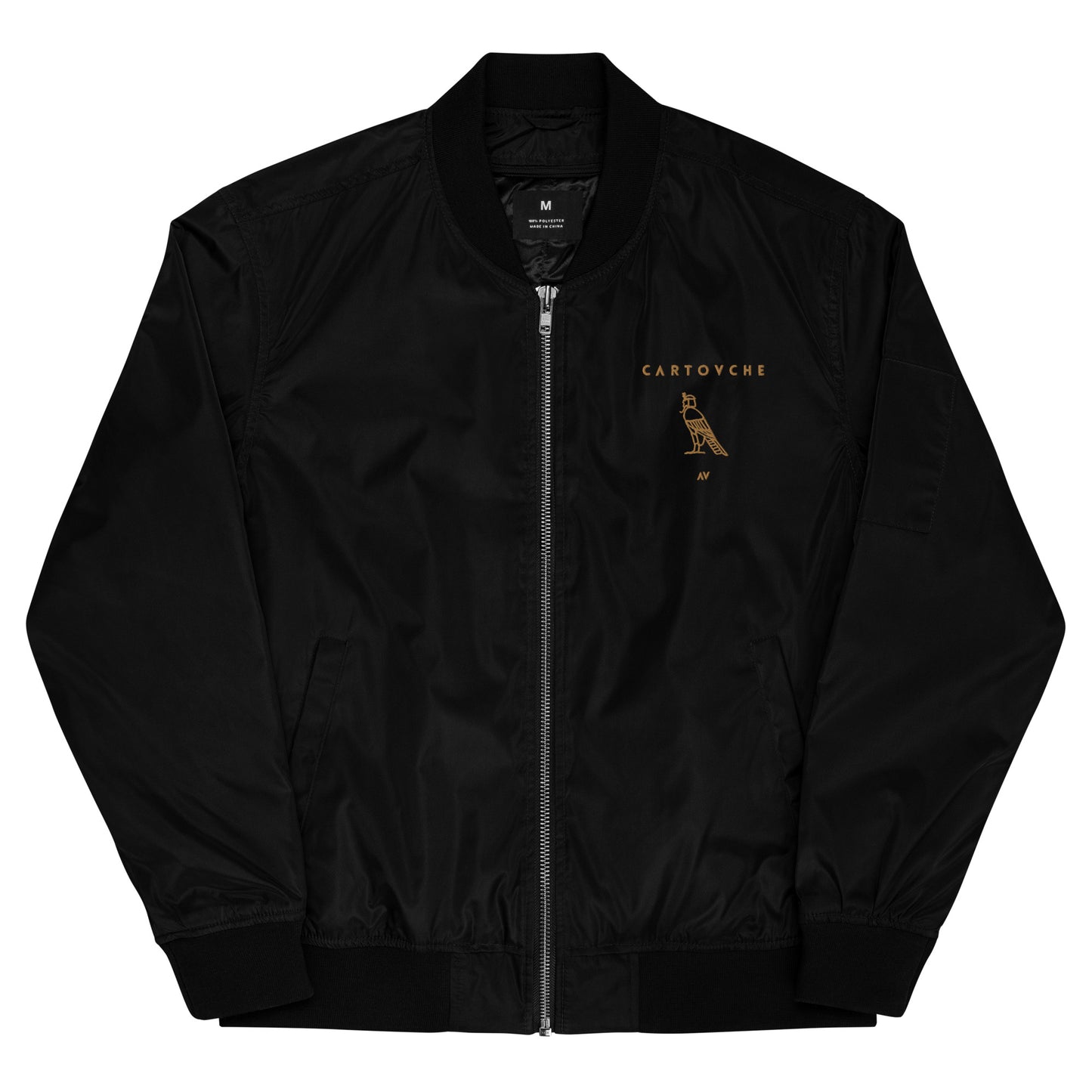 Cartovche Men's Embroidered Bomber Jacket