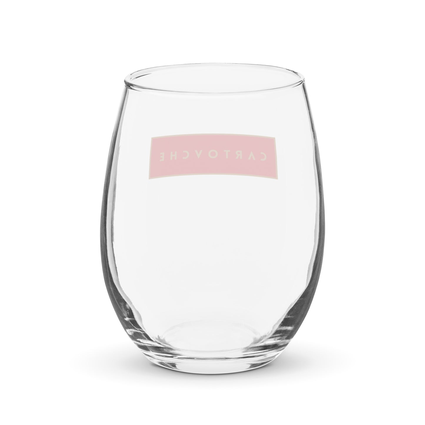 Cartovche 15oz Stemless Wine Glass - Red Label