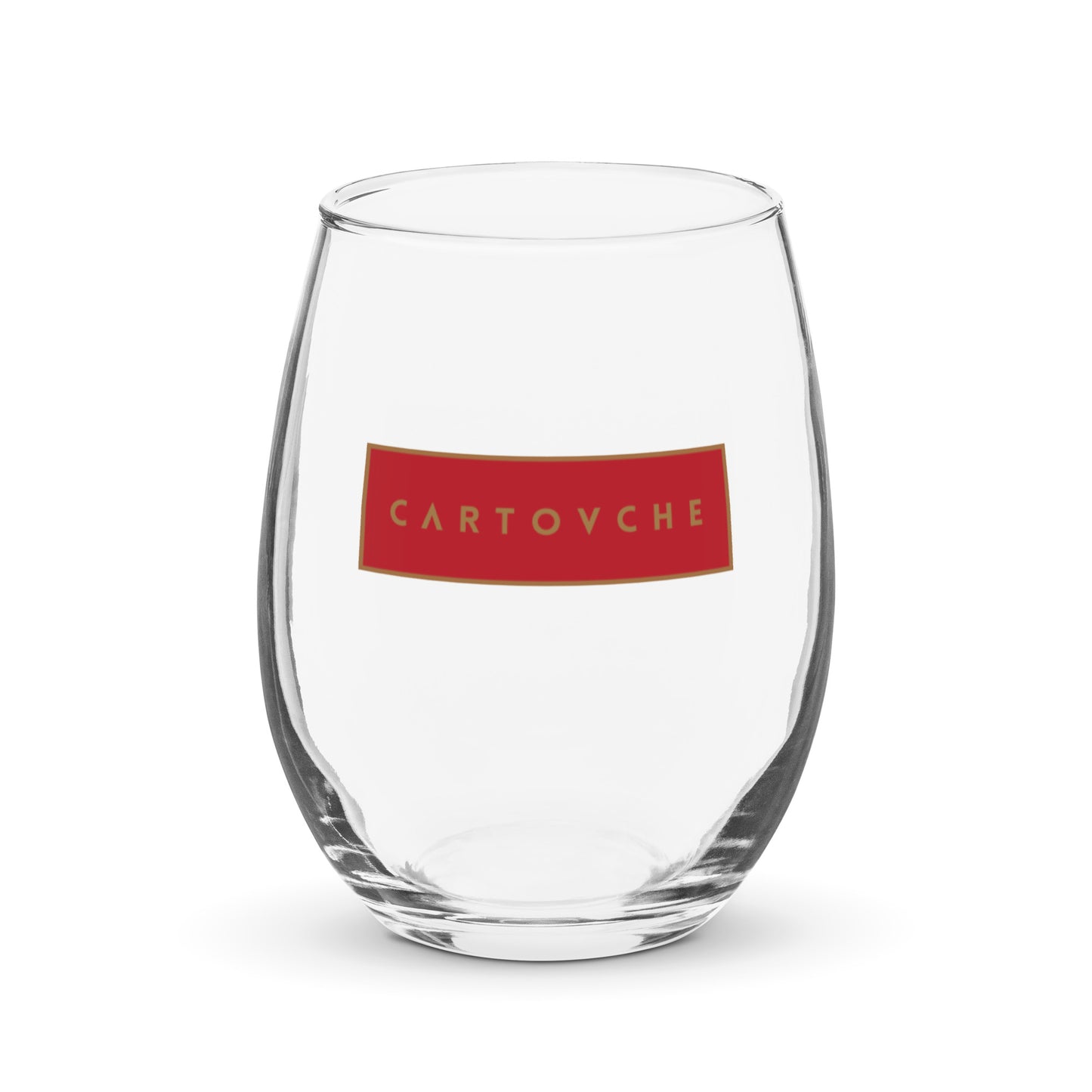 Cartovche 15oz Stemless Wine Glass - Red Label