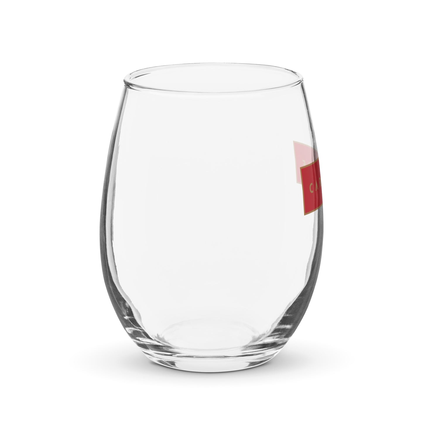 Cartovche 15oz Stemless Wine Glass - Red Label