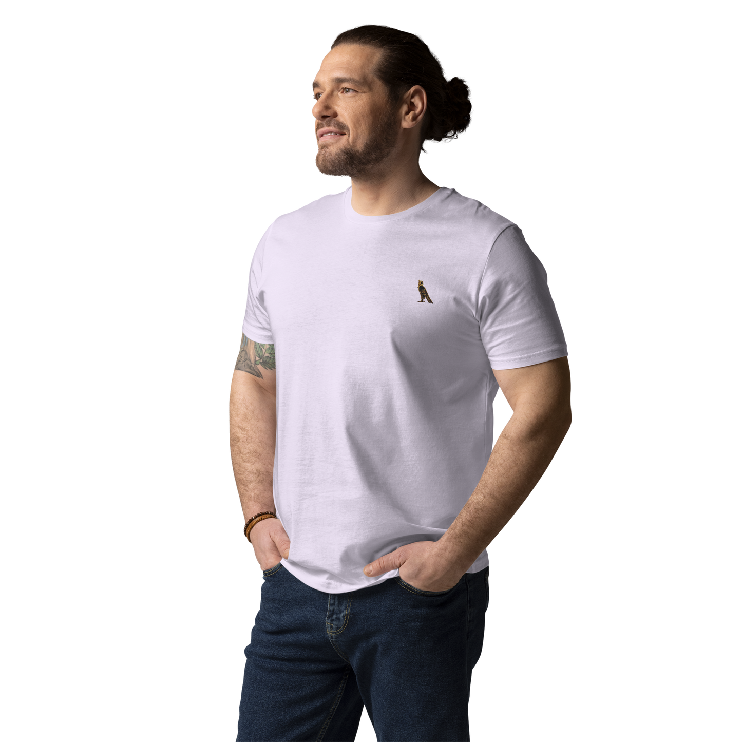 100% Organic Cotton Classic T-Shirt | Embroidered Horus Logo