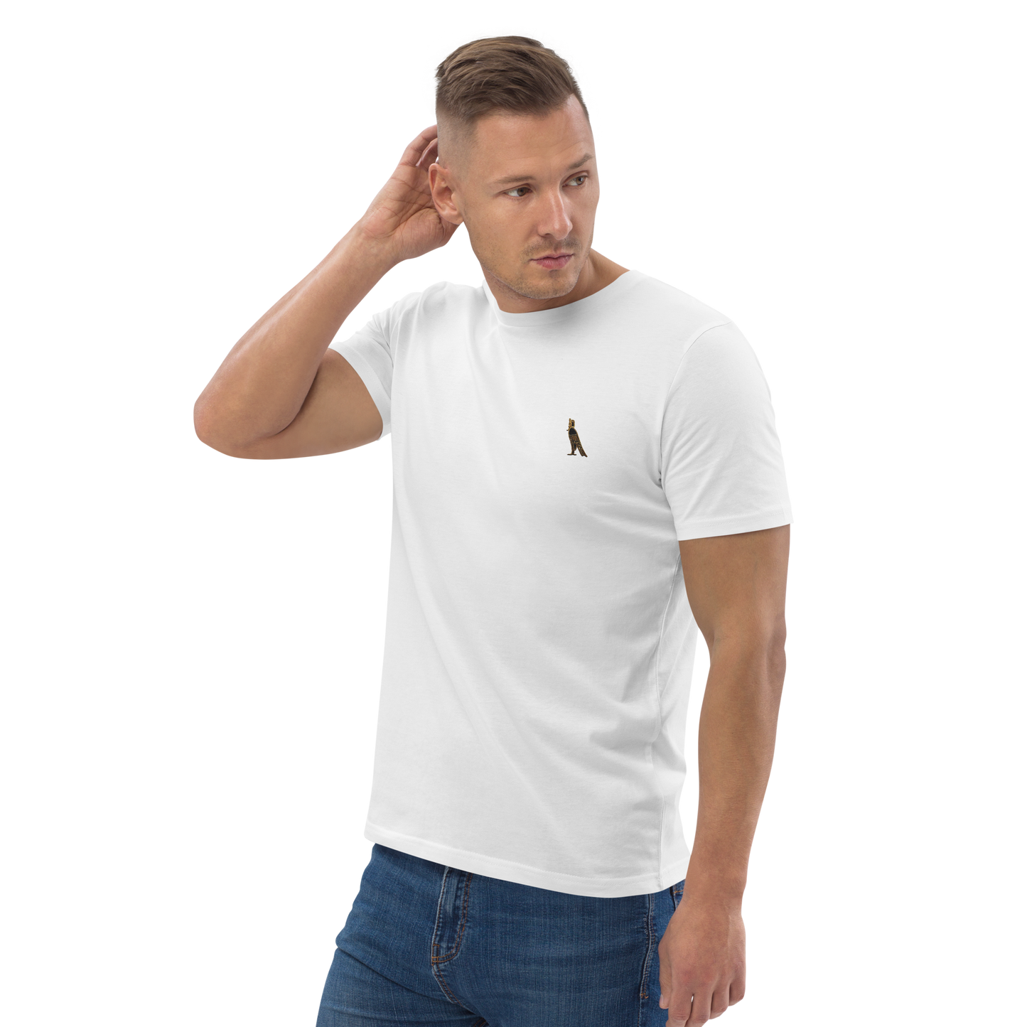 100% Organic Cotton Classic T-Shirt | Embroidered Horus Logo