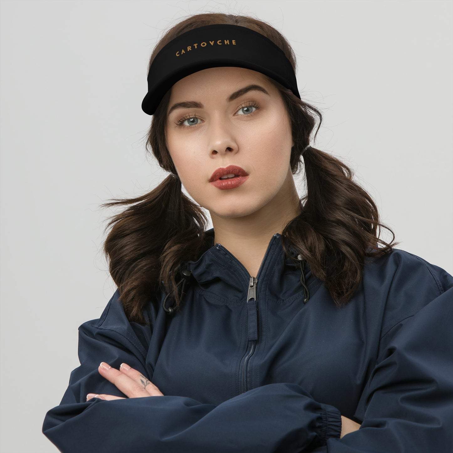 Embroidered Sun Visor Hat