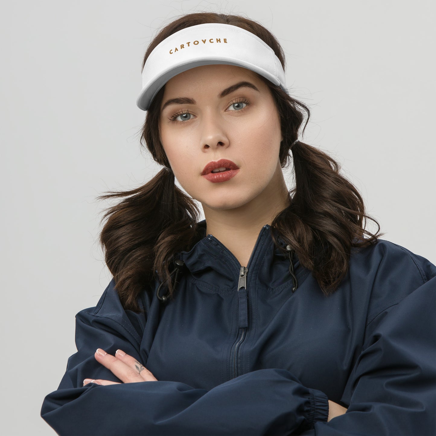 Embroidered Sun Visor Hat