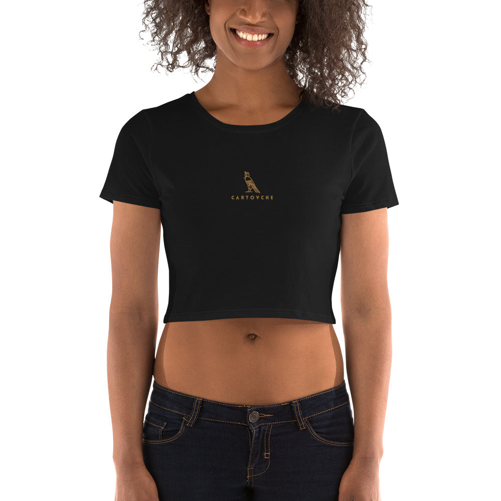Women’s Embroidered Crop T-Shirt