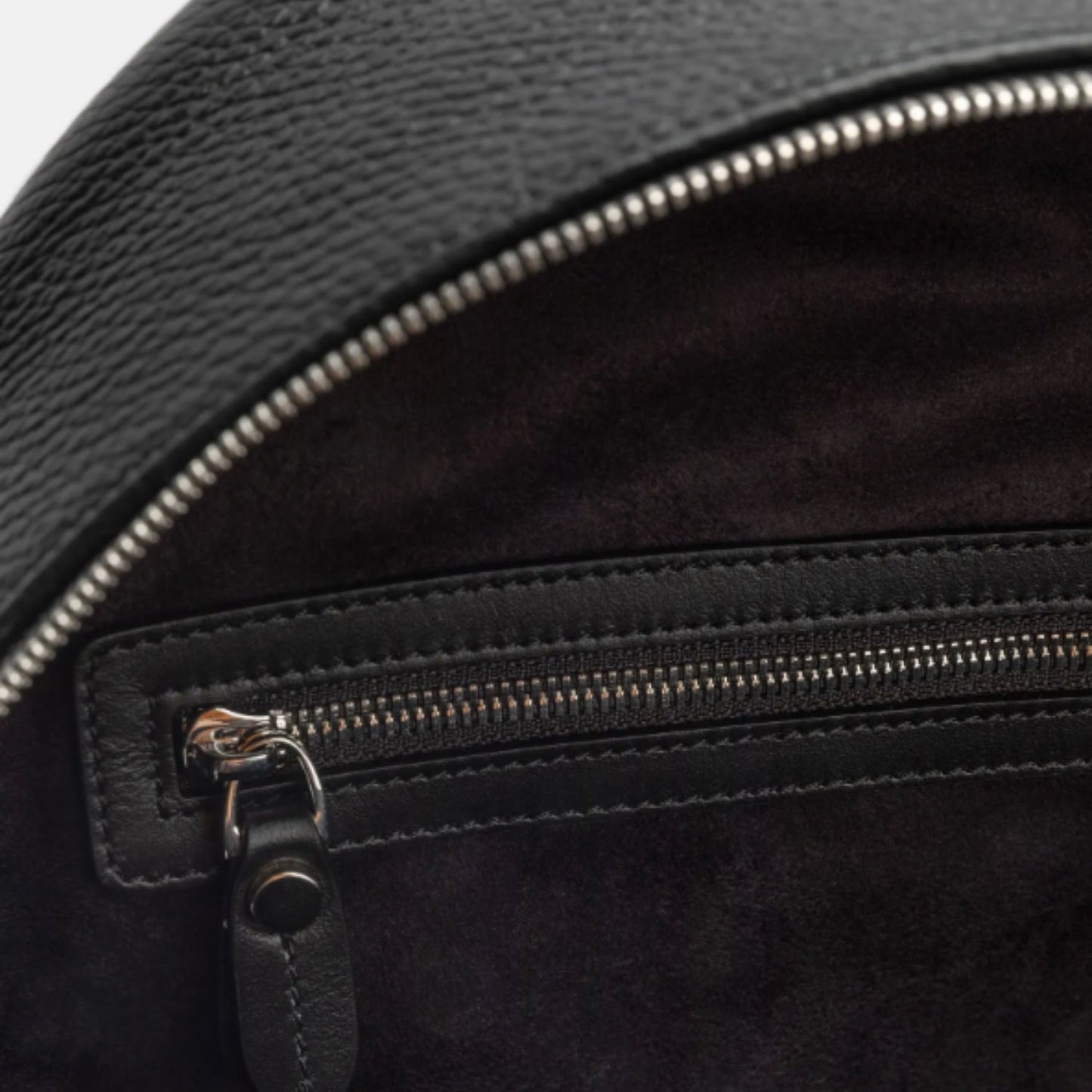 Nappa Leather Backpack - Black & Grey Monogram