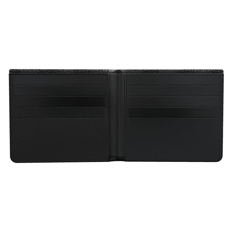 Men's Nappa Leather Wallet (Black & Grey Monogram)
