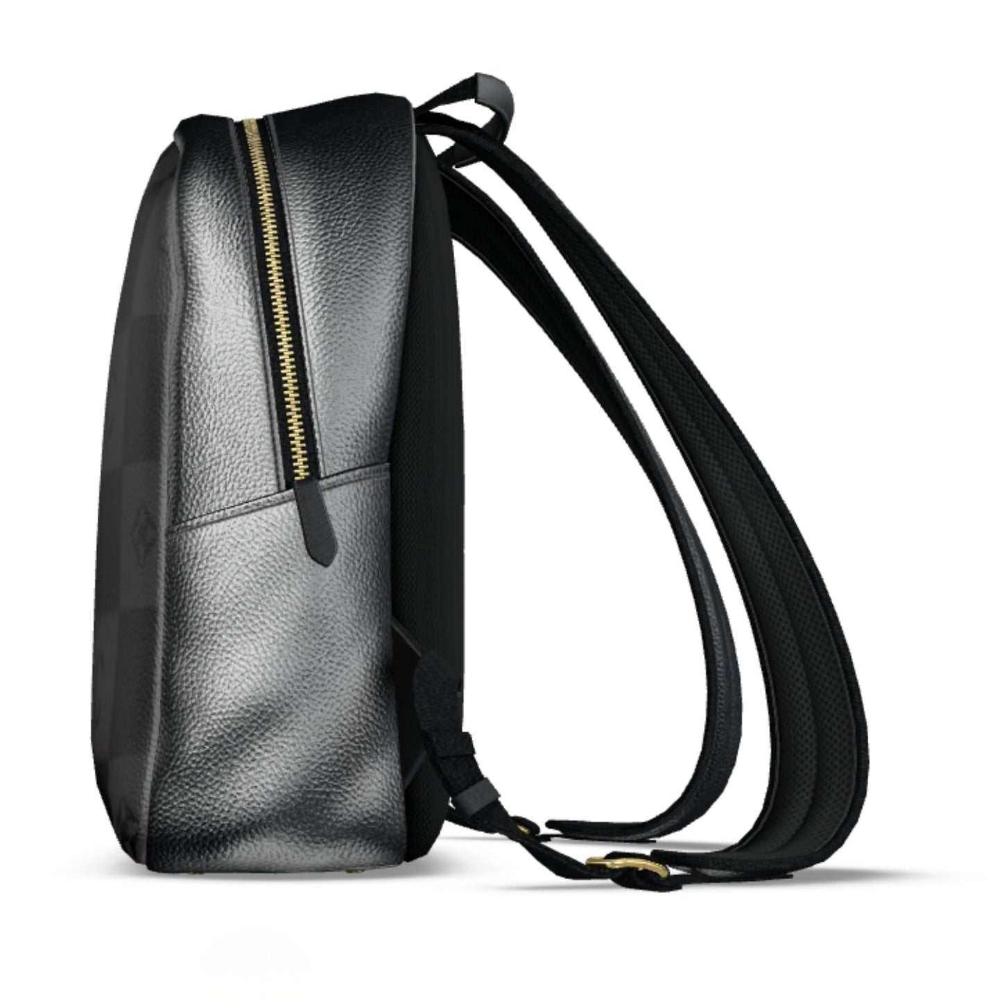 Nappa Leather Backpack - Black & Grey Monogram
