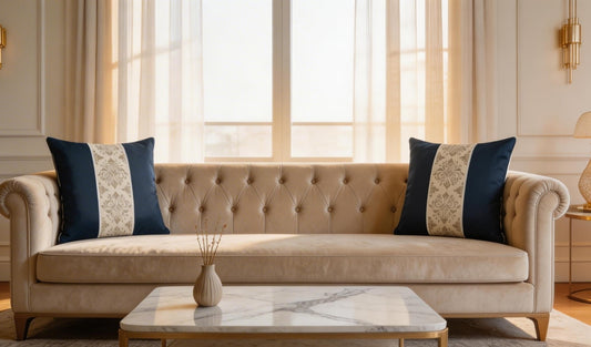 Milano Centro Panel Cushion - Notte (Cotton-Linen)