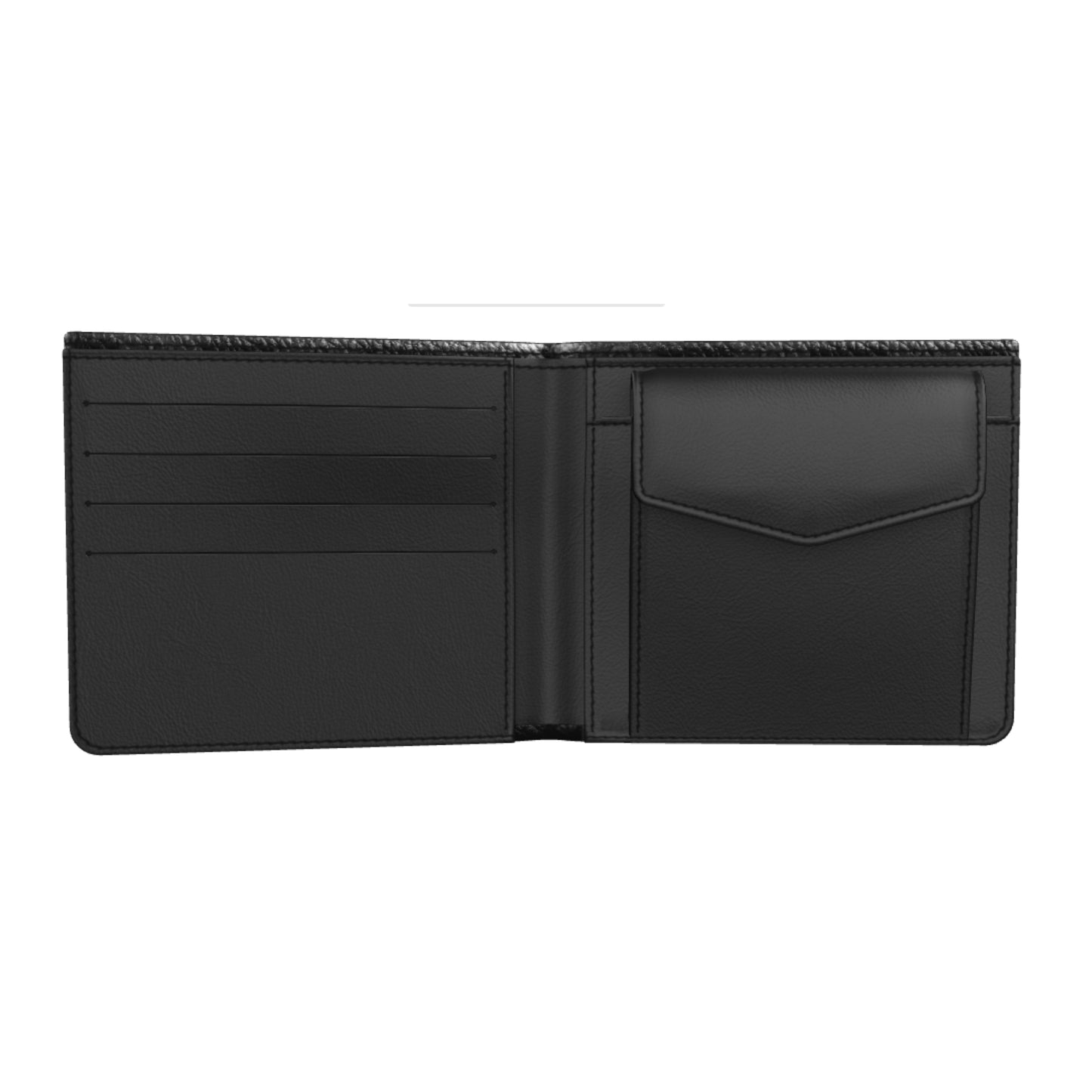 Men's Nappa Leather Wallet (Black & Grey Monogram)